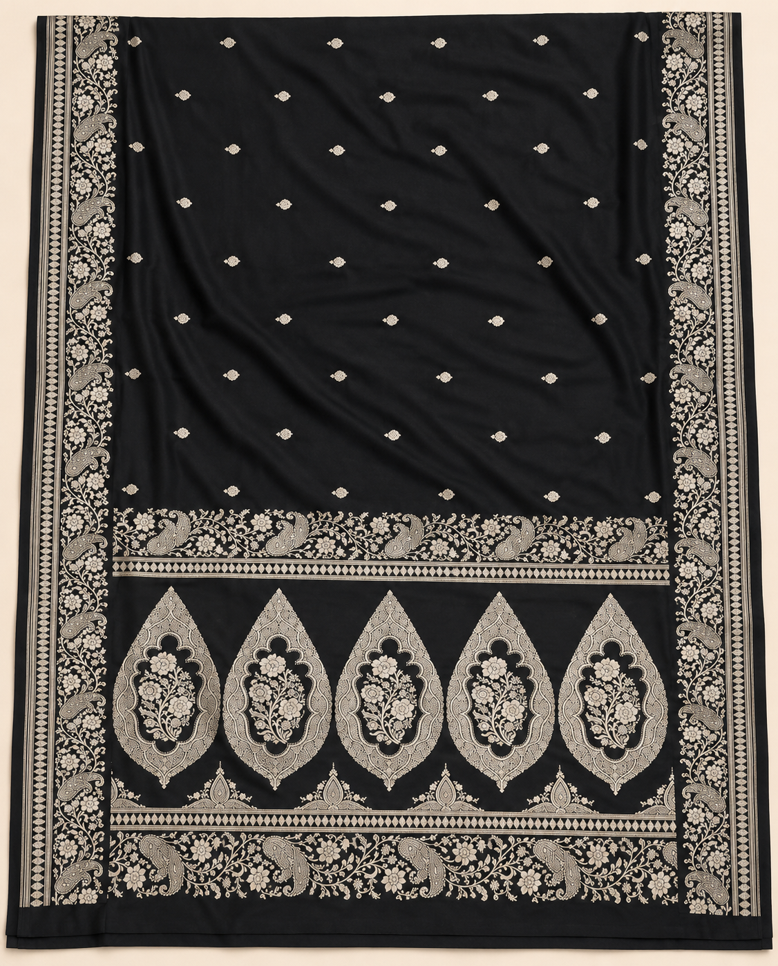 Pure Resham Zari Bridal Mashru Banarasi Saree
